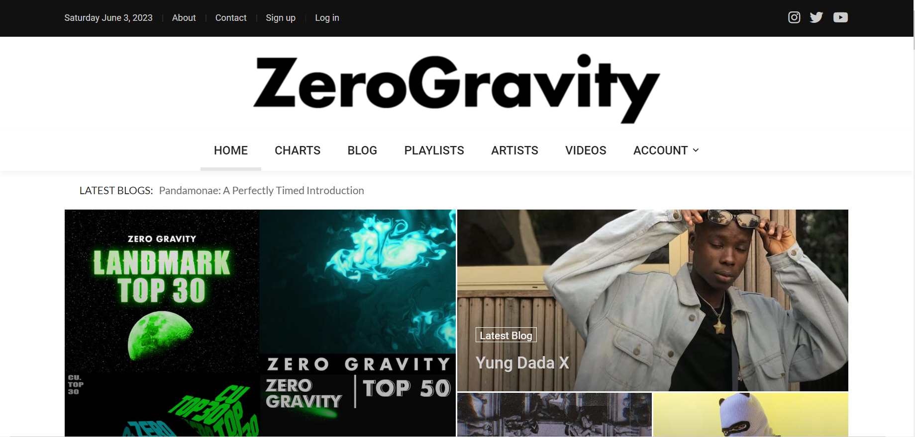 ZeroGravity home page